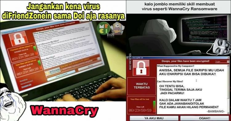 Meme virus ransomware ini nggak bikin cemas  SEBAR BERITA